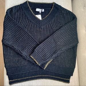 NEW! John + Jenn Black Lurex Sweater - NWT